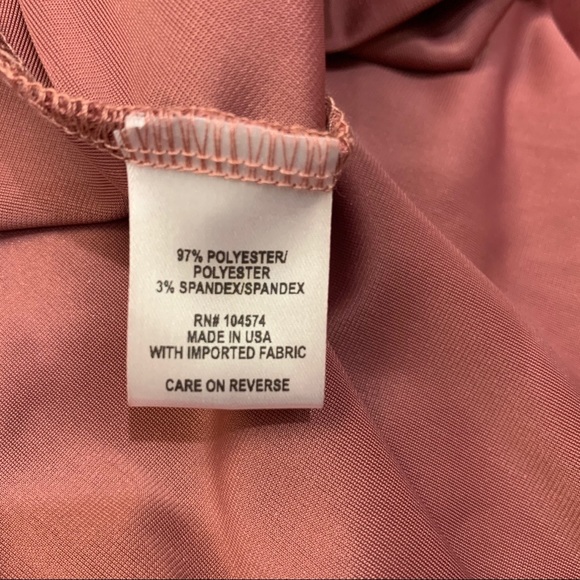 Vanity Room Solid Velour V-Neck Long Sleeve Dress - Picture 6 of 6